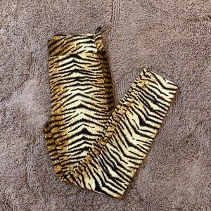 SHEIN Tiger Print Cotton Leggings